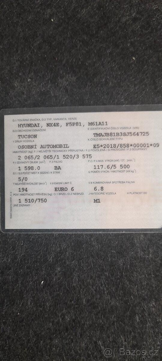 Hyundai Tucson 1,6   Podej auta