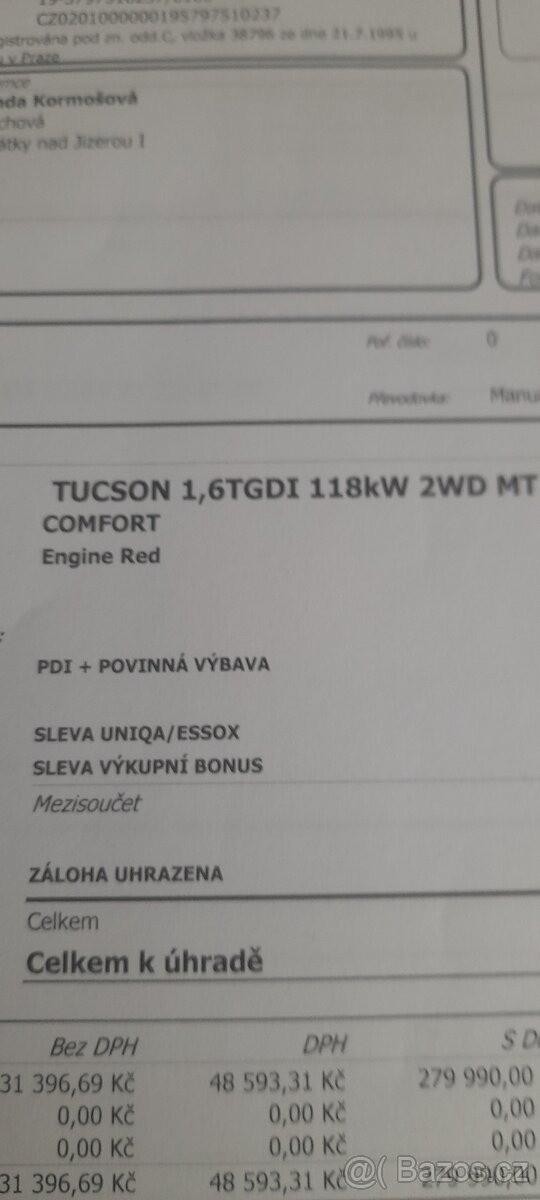 Hyundai Tucson 1,6   Podej auta