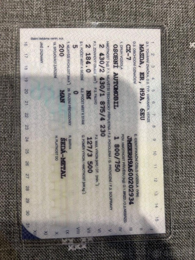 Mazda CX-7 2,2   PRODÁM