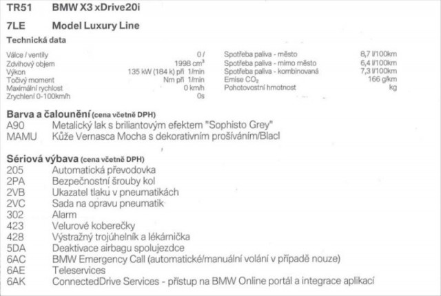 BMW X3 20i 4x4 Luxury Line