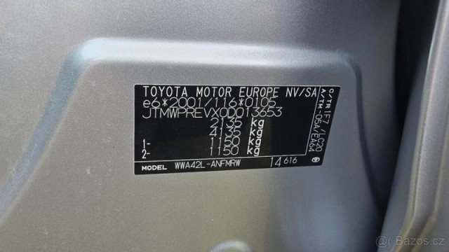 Toyota RAV4 2,0   D-4D 105 kW, 2WD, r. 201